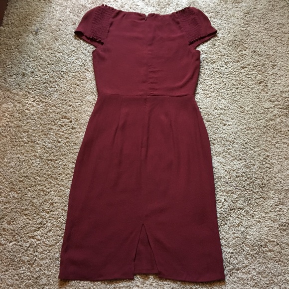 Reformation Orlando Dress-Garnet Sz 4 NWOT - Picture 3 of 7